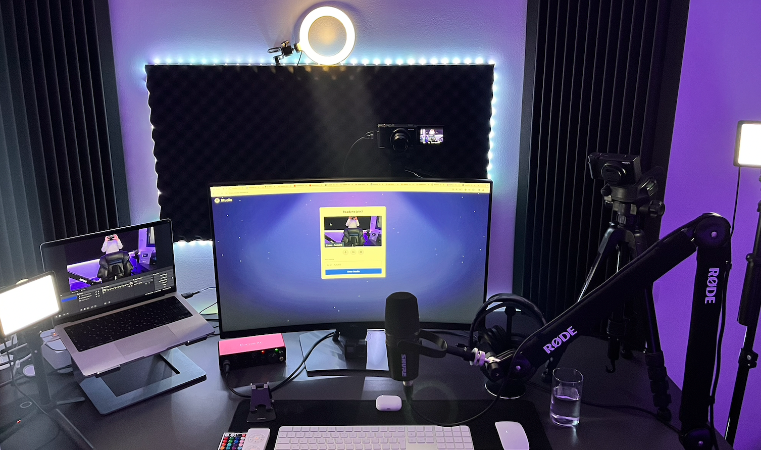Liran's YouTube recording studio